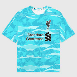 Мужская футболка оверсайз LIVERPOOL выездная сезон 2021