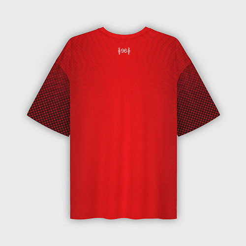 Мужская футболка оверсайз LIVERPOOL домашняя сезон 2021 / 3D-принт – фото 2