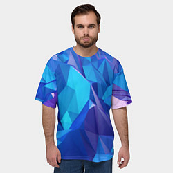 Футболка оверсайз мужская NEON CRYSTALLS, цвет: 3D-принт — фото 2