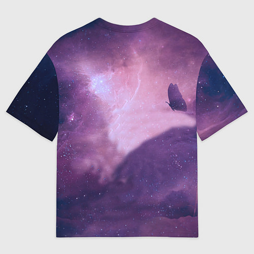 Мужская футболка оверсайз Star Cat / 3D-принт – фото 2