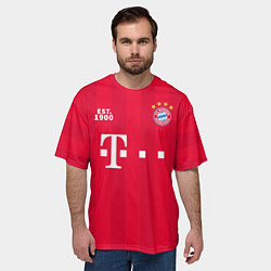 Футболка оверсайз мужская BAYERN 2021 - ДОМАШНЯЯ, цвет: 3D-принт — фото 2