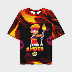 Мужская футболка оверсайз BRAWL STARS AMBER