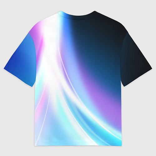 Мужская футболка оверсайз Сияние / 3D-принт – фото 2
