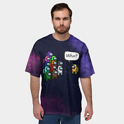 Футболка оверсайз мужская AMONG US, цвет: 3D-принт — фото 2