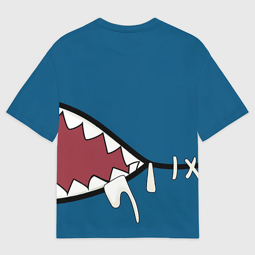 Мужская футболка оверсайз Акула gawr gura / 3D-принт – фото 2