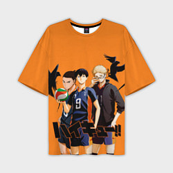 Мужская футболка оверсайз Haikyu Team