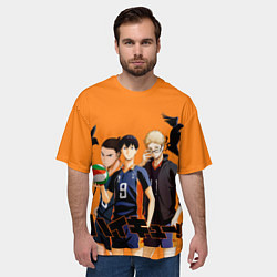 Футболка оверсайз мужская Haikyu Team, цвет: 3D-принт — фото 2