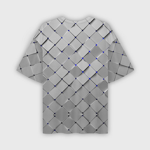 Мужская футболка оверсайз Геометрия / 3D-принт – фото 2