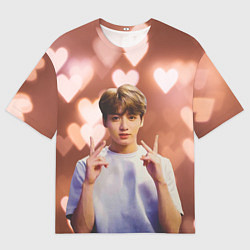 Футболка оверсайз мужская JUNGKOOK BTS, цвет: 3D-принт
