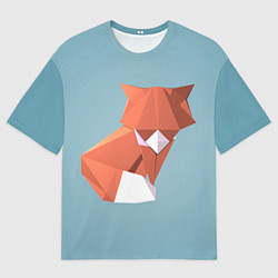 Мужская футболка оверсайз Лиса