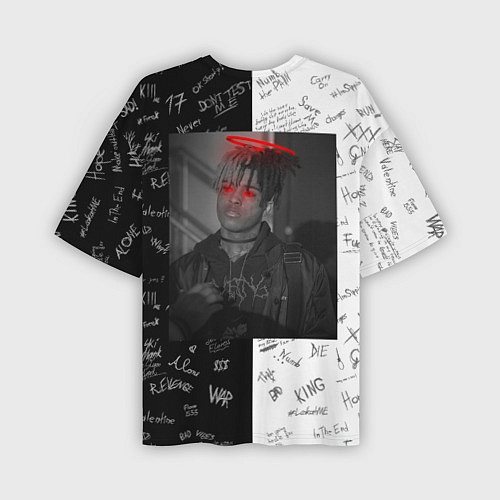 Мужская футболка оверсайз XXxTENTACION LOGOBOMBING / 3D-принт – фото 2