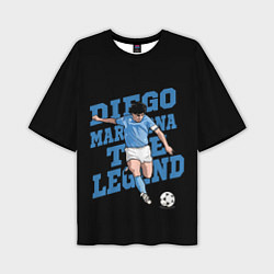 Футболка оверсайз мужская Diego Maradona, цвет: 3D-принт
