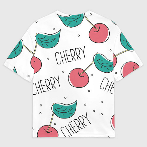 Мужская футболка оверсайз Вишенки Cherry / 3D-принт – фото 2