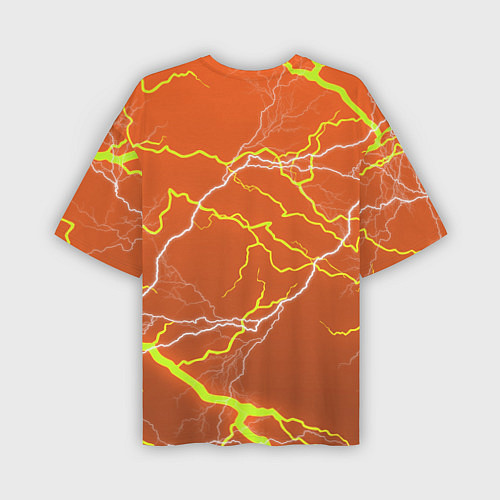 Мужская футболка оверсайз Among Us Lightning Z / 3D-принт – фото 2