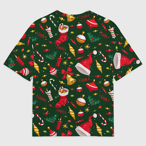 Мужская футболка оверсайз Новый Год Среди Нас / 3D-принт – фото 2