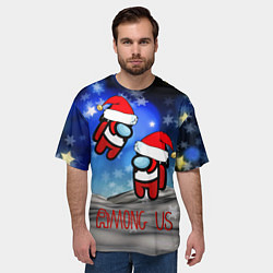 Футболка оверсайз мужская Among Us, цвет: 3D-принт — фото 2