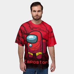 Футболка оверсайз мужская Among Us Game, цвет: 3D-принт — фото 2