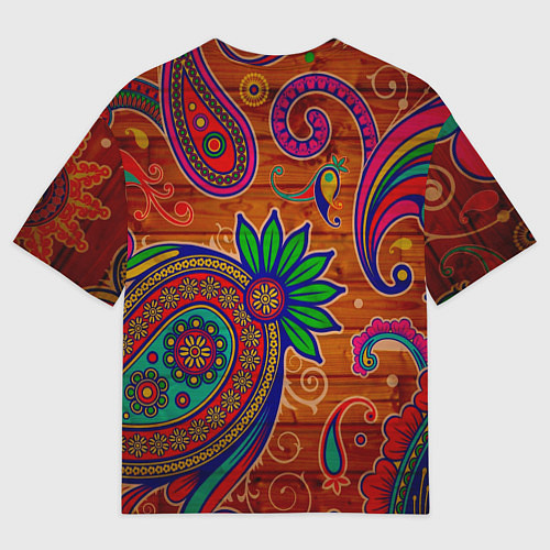 Мужская футболка оверсайз Узоры текстура фон / 3D-принт – фото 2