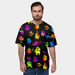 Футболка оверсайз мужская AMONG US, цвет: 3D-принт — фото 2