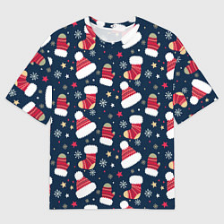 Мужская футболка оверсайз Новый год 2021