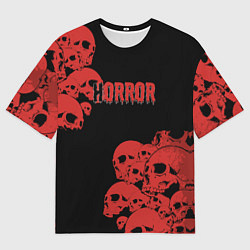 Мужская футболка оверсайз Horror
