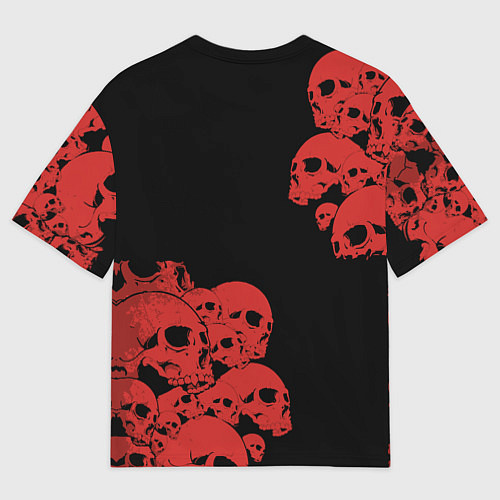 Мужская футболка оверсайз Horror / 3D-принт – фото 2