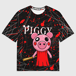 Мужская футболка оверсайз ROBLOX PIGGY