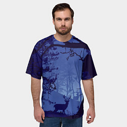 Футболка оверсайз мужская ЛЕС, цвет: 3D-принт — фото 2
