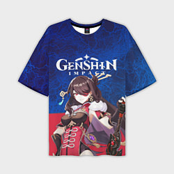 Мужская футболка оверсайз Genshin Impact