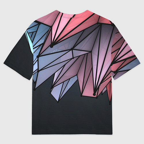Мужская футболка оверсайз ГеометриЧеский Рисунок / 3D-принт – фото 2