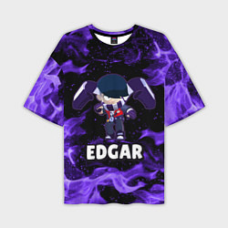 Футболка оверсайз мужская BRAWL STARS EDGAR, цвет: 3D-принт