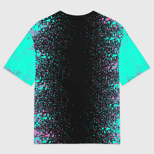 Мужская футболка оверсайз Единорог / 3D-принт – фото 2