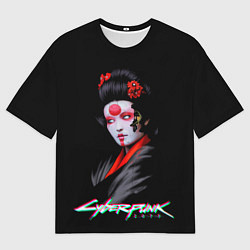Мужская футболка оверсайз CYBERPUNK 2077 JAPAN
