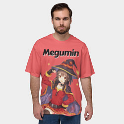 Футболка оверсайз мужская Megumin, цвет: 3D-принт — фото 2