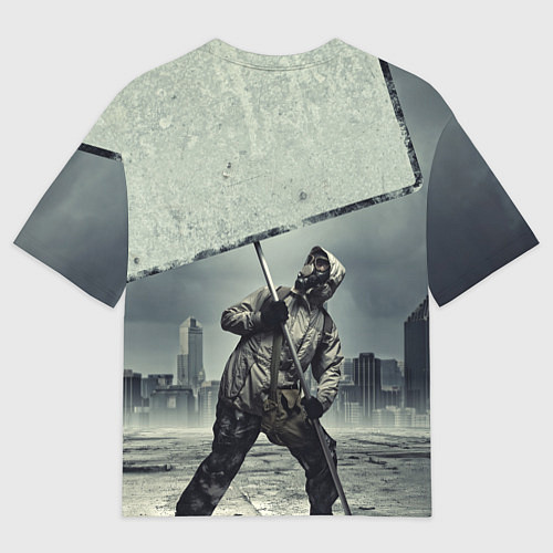 Мужская футболка оверсайз Metro Exodus / 3D-принт – фото 2