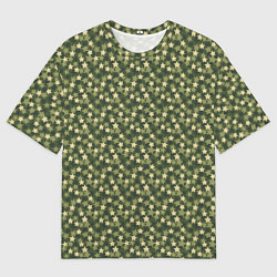 Футболка оверсайз мужская Камуфляж Звездочки, цвет: 3D-принт
