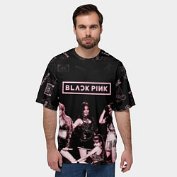 Футболка оверсайз мужская BLACKPINK, цвет: 3D-принт — фото 2