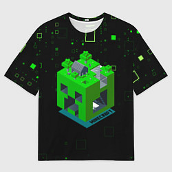 Футболка оверсайз мужская Minecraft, цвет: 3D-принт