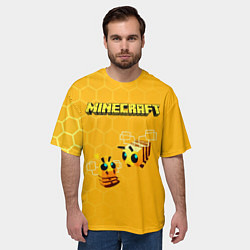 Футболка оверсайз мужская Minecraft, цвет: 3D-принт — фото 2