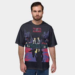 Футболка оверсайз мужская Стальной Алхимик, цвет: 3D-принт — фото 2