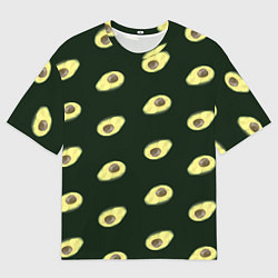 Мужская футболка оверсайз Авокадо