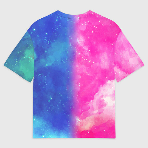Мужская футболка оверсайз Радуга Дэш / 3D-принт – фото 2
