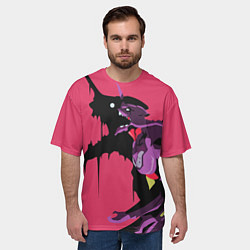 Футболка оверсайз мужская Евангилион, цвет: 3D-принт — фото 2