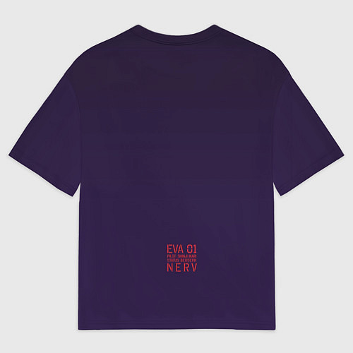 Мужская футболка оверсайз Евангилион / 3D-принт – фото 2