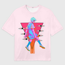 Футболка оверсайз мужская Евангилион, цвет: 3D-принт