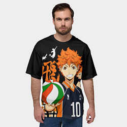 Футболка оверсайз мужская ВОЛЕЙБОЛ!! HAIKYUU!!, цвет: 3D-принт — фото 2