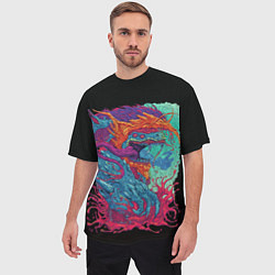 Футболка оверсайз мужская Hyper beast art, цвет: 3D-принт — фото 2