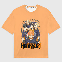 Мужская футболка оверсайз Аниме Волейбол