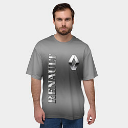Футболка оверсайз мужская RENAULT, цвет: 3D-принт — фото 2