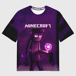 Футболка оверсайз мужская Minecraft Слендермен, цвет: 3D-принт